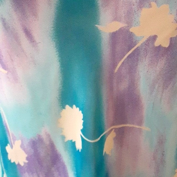 Vintage 90s The Limited watercolor cami dress 6 - Picture 3 of 6